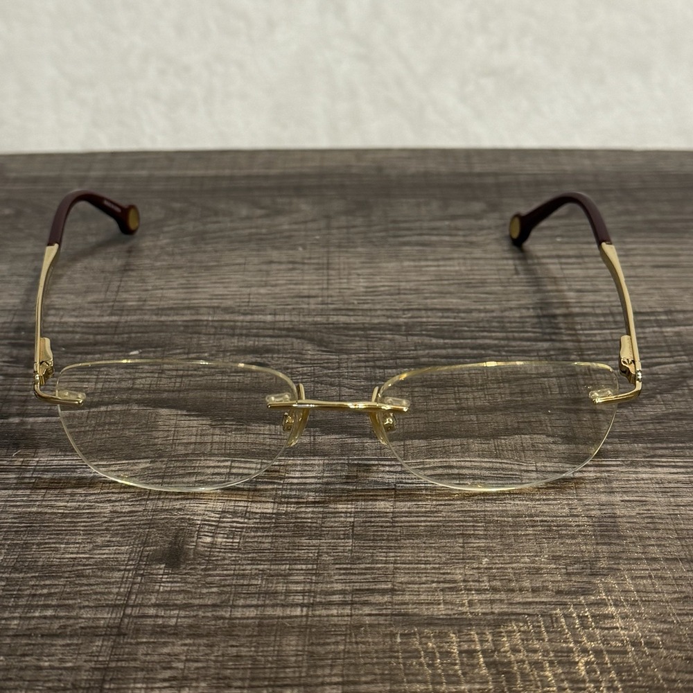 Carolina Herrera Rimless Eyeglasses Glasses Frames Only VHE078K 0300 53-17-140